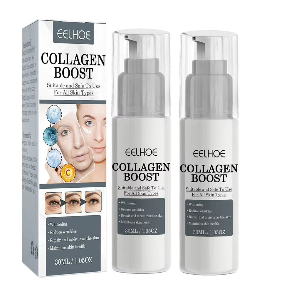 1/2PCS Advanced Collagen Boost Face Serum Brightening Collagen Moisturizing Face Essence Fade Fine Lines Face Lifting Skin Care