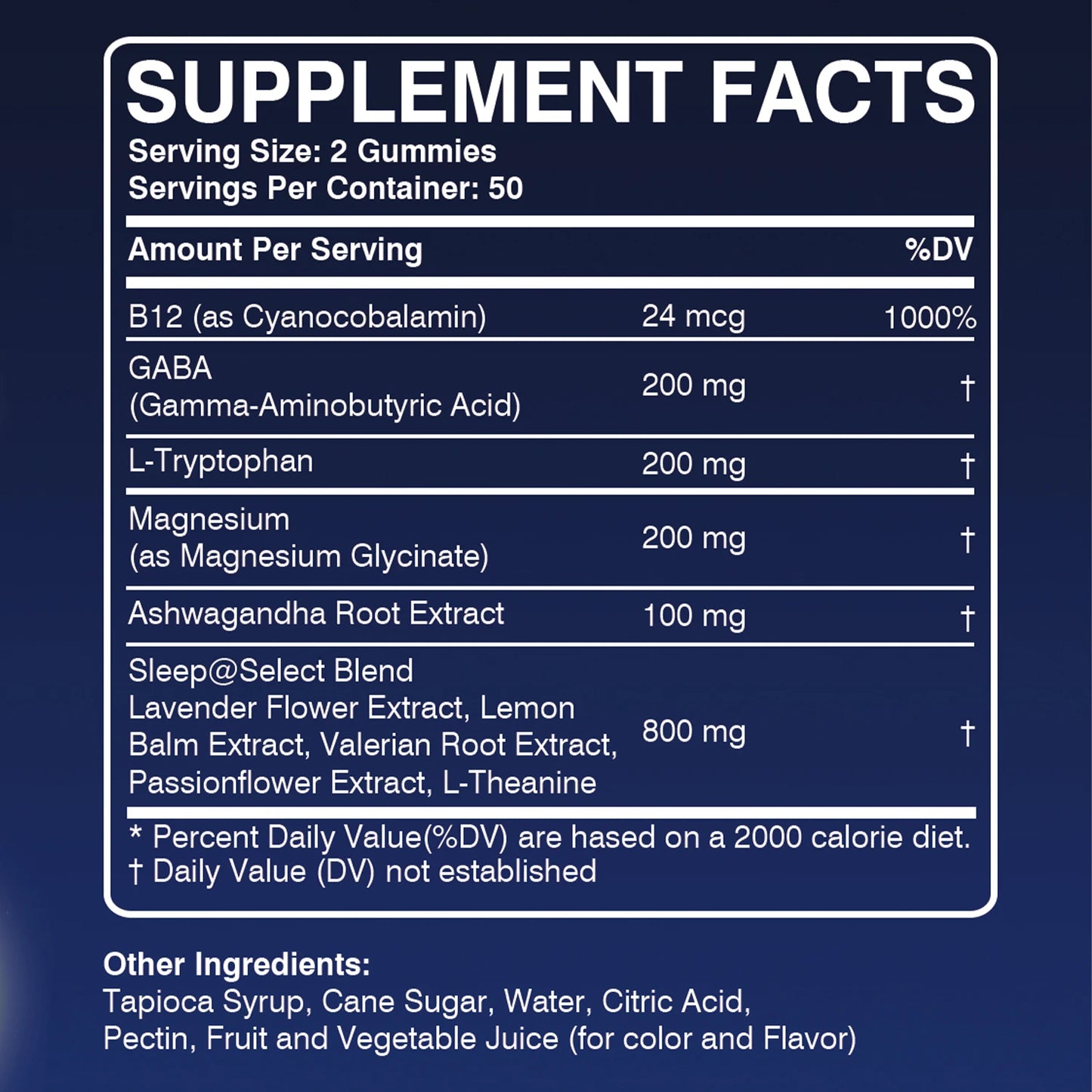 Sleep Gummies - with Ashwagandha, Magnesium, GABA - Relieve Insomnia and Stress, Improve Sleep Quality - 100 Gummies