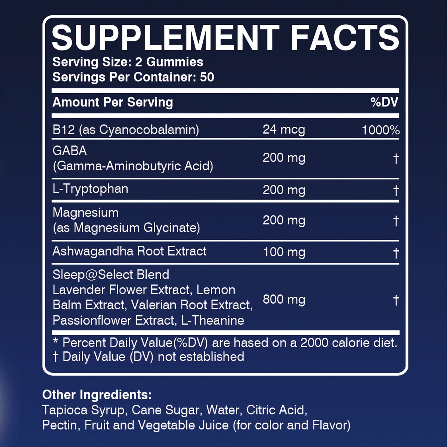 Sleep Gummies - with Ashwagandha, Magnesium, GABA - Relieve Insomnia and Stress, Improve Sleep Quality - 100 Gummies