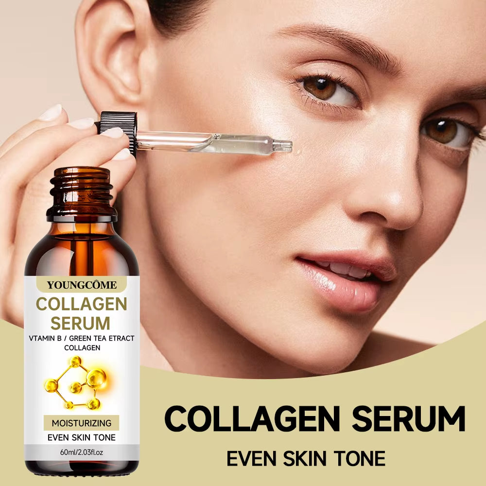 Collagen Serum Wrinkle Removal Dark Corrector Lifting Firming Exfoliating anti Aging Whitening Skin Care Boosts Elasticity