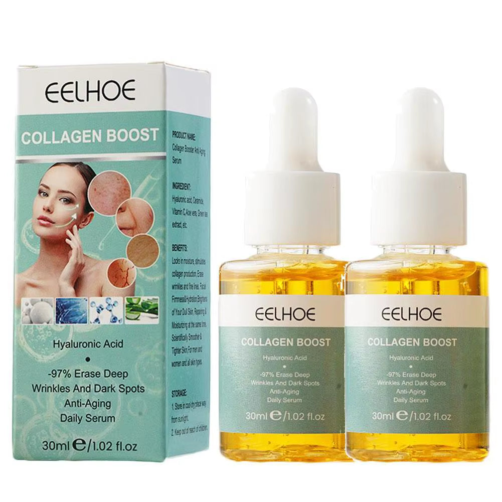 1/2PCS Advanced Collagen Boost Face Serum Brightening Collagen Moisturizing Face Essence Fade Fine Lines Face Lifting Skin Care